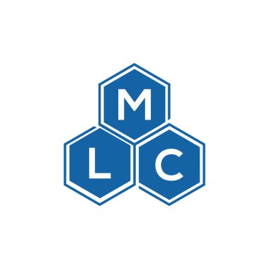 Beyaz arka planda MLC harf logosu tasarımı. MLC yaratıcı harflerin baş harfleri logo kavramı. MLC harf tasarımı.