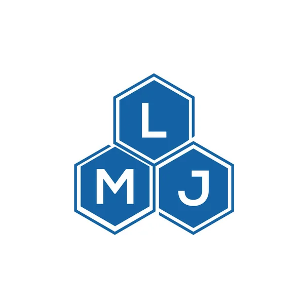 Дизайн Логотипа Lmj Белом Фоне Концепция Логотипа Lmj Creative Initials — стоковый вектор