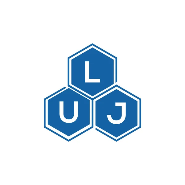 Projekt Logo Litery Luj Białym Tle Luj Twórcze Inicjały Koncepcja — Wektor stockowy