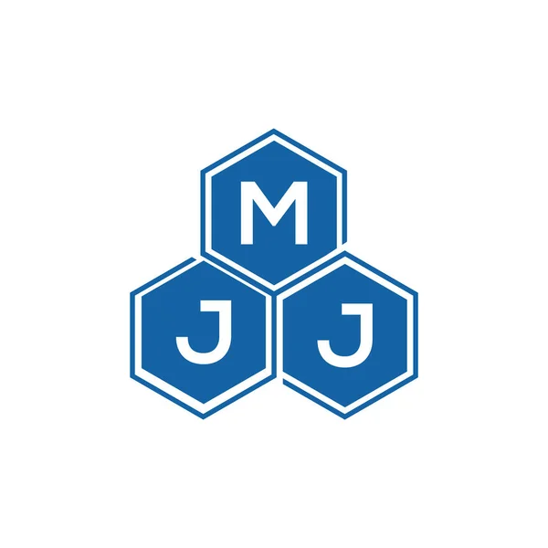 Літерний Дизайн Логотипу Mjj Білому Тлі Творчі Ініціали Mjj Мають — стоковий вектор
