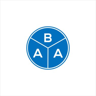 BAA mektup logosu tasarımı. BAA baş harfleri logo konsepti. BAA harf dizaynı siyah arkaplan.
