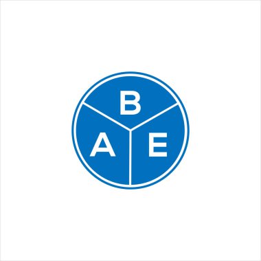 Bae Harf Logosu Tasarımı. Bae monogram harflerin baş harfleri logo kavramı. Bae harf dizaynı siyah arkaplan.
