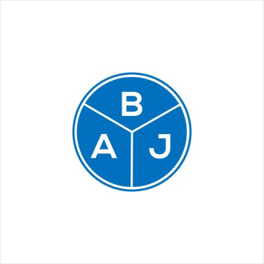 BAJ harf logosu tasarımı. BAJ baş harfleri logo konsepti. BAJ harf dizaynı siyah arkaplan.