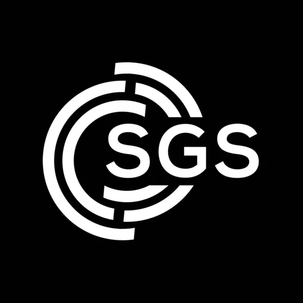 Sgs Letter Logo Design Sgs Monogram Initials Letter Logo Concept — Stock Vector