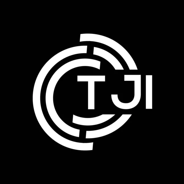 Tji Buchstabe Logo Design Tji Monogramm Initialen Buchstaben Logo Konzept — Stockvektor