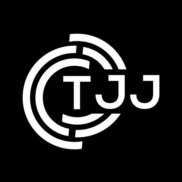 Tjj Buchstabe Logo Design Tjj Monogramm Initialen Buchstaben Logo Konzept — Stockvektor