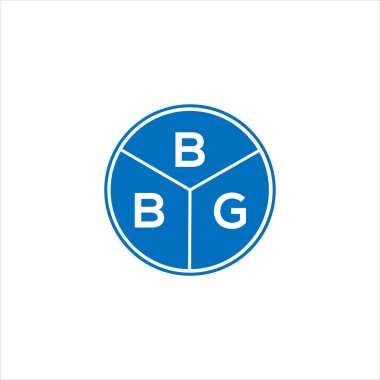 BBG harfli logo tasarımı. BBG monogram harflerin baş harfleri logo kavramı. Siyah arkaplanda BBG harf tasarımı.