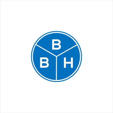BBH harf logosu tasarımı. BBH monogram harflerin baş harfleri logo kavramı. Siyah arkaplanda BBH harf tasarımı.