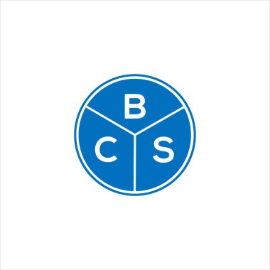 BCS harf logosu tasarımı. BCS monogram harflerin baş harfleri logo kavramı. Siyah arkaplanda BCS harf tasarımı.