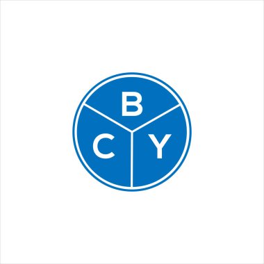 BCY harf logosu tasarımı. BCY monogram harflerin baş harfleri logo kavramı. Siyah arkaplanda BCY harf tasarımı.
