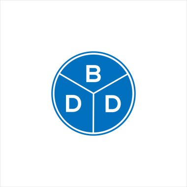 BDD harfli logo tasarımı. BDD monogram harflerin baş harfleri logo kavramı. Siyah arkaplanda BDD harf tasarımı.