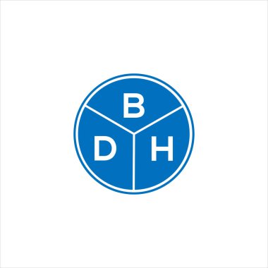BDH harf logosu tasarımı. BDH monogram harflerin baş harfleri logo kavramı. Siyah arkaplanda BDH harf tasarımı.