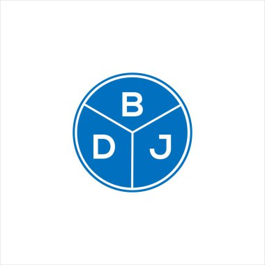 BDJ harf logosu tasarımı. BDJ başharflerin baş harfleri logo konsepti. Siyah arkaplanda BDJ harf tasarımı.