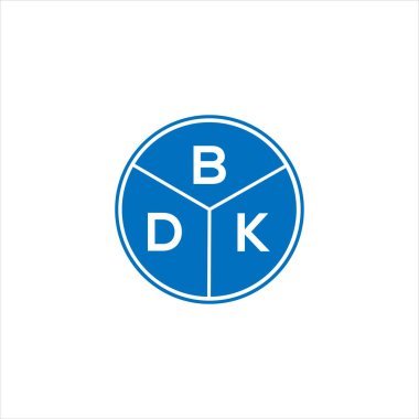 BDK mektup logosu tasarımı. BDK monogram harflerin baş harfleri logo kavramı. Siyah arkaplanda BDK harf tasarımı.