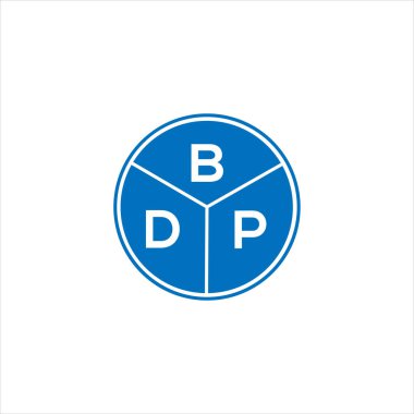 BDP harf logosu tasarımı. BDP başharflerinin baş harfleri logo konsepti. Siyah arkaplanda BDP harf tasarımı.