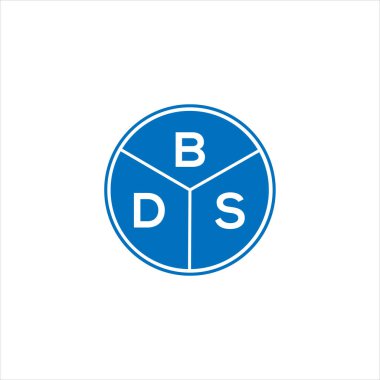 BDS mektup logosu tasarımı. BDS başharflerinin baş harfleri logo konsepti. Siyah arkaplanda BDS harf tasarımı.