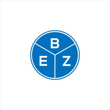BEZ harf logosu tasarımı. BEZ başharflerinin baş harfleri logo konsepti. Siyah arkaplanda BEZ harf tasarımı.