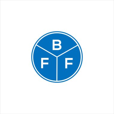En iyi arkadaş logosu tasarımı. BFF monogram harflerin baş harflerinin logosu. Siyah arkaplanda en iyi arkadaş harfi tasarımı.