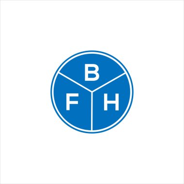 BFH harf logosu tasarımı. BFH monogram harflerin baş harfleri logo kavramı. Siyah arkaplanda BFH harf tasarımı.