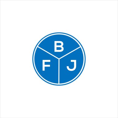 BFJ harf logosu tasarımı. BFJ monogram harflerin baş harfleri logo kavramı. Siyah arkaplanda BFJ harf tasarımı.