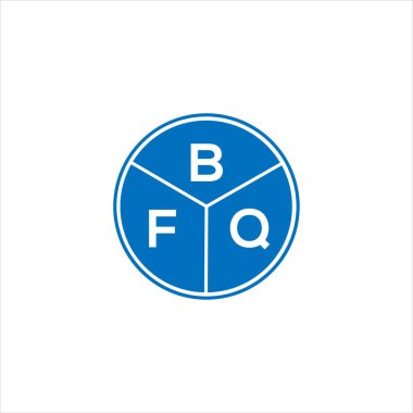BFQ harf logosu tasarımı. BFQ monogram harflerin baş harfleri logo kavramı. Siyah arkaplanda BFQ harf tasarımı.