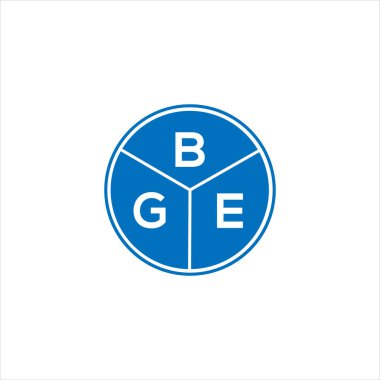 BGE harfi logo tasarımı. BGE başharflerinin baş harfleri logo konsepti. Siyah arkaplanda BGE harf tasarımı.