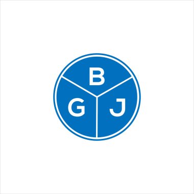 BGJ harf logosu tasarımı. BGJ harflerin baş harfleri logo konsepti. Siyah arkaplanda BGJ harf tasarımı.