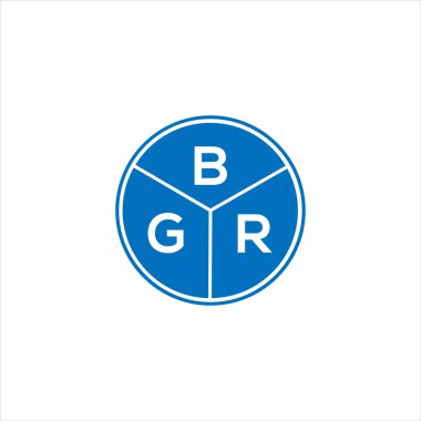 BGR harf logosu tasarımı. BGR monogram harflerin baş harfleri logo kavramı. Siyah arkaplanda BGR harf tasarımı.