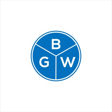 BGW harf logosu tasarımı. BGW monogram harflerin baş harfleri logo kavramı. Siyah arkaplanda BGW harf tasarımı.