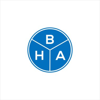 BHA mektup logosu tasarımı. BHA monogram harflerin baş harfleri logo kavramı. Siyah arkaplanda BHA harf tasarımı.
