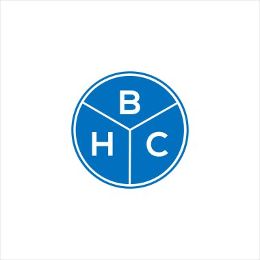BHC harf logosu tasarımı. BHC monogram harflerin baş harfleri logo kavramı. Siyah arkaplanda BHC harf tasarımı.