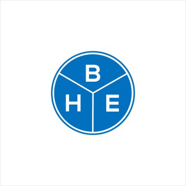BHE mektup logosu tasarımı. BHE başharflerinin baş harfleri logo konsepti. Siyah arkaplanda BHE harf tasarımı.