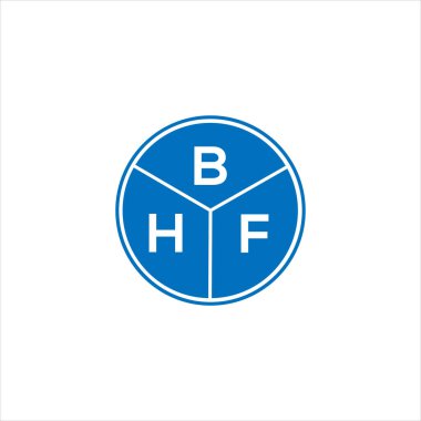 BHF mektup logosu tasarımı. BHF monogram harflerin baş harfleri logo kavramı. Siyah arkaplanda BHF harf tasarımı.