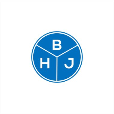 BHJ harf logosu tasarımı. BHJ monogram harflerin baş harfleri logo kavramı. Siyah arkaplanda BHJ harf tasarımı.