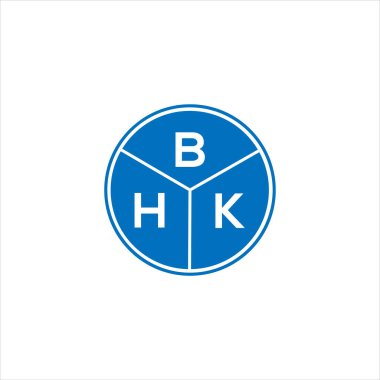 BHK mektup logosu tasarımı. BHK monogram harflerin baş harfleri logo kavramı. Siyah arkaplanda BHK harf tasarımı.