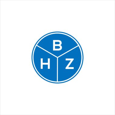 BHZ harf logosu tasarımı. BHZ monogram harflerin baş harfleri logo kavramı. Siyah arkaplanda BHZ harf tasarımı.