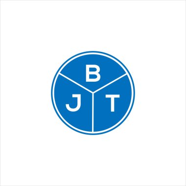 BJT harf logosu tasarımı. BJT başharflerin baş harfleri logo konsepti. Siyah arkaplanda BJT harf tasarımı.