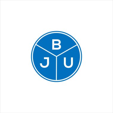BJU mektup logosu tasarımı. BJU monogram harflerin baş harfleri logo kavramı. Siyah arkaplanda BJU harf tasarımı.