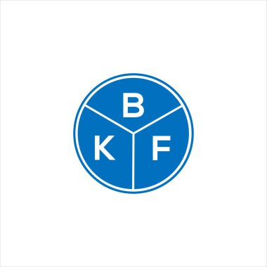 BKF mektup logosu tasarımı. BKF monogram harflerin baş harfleri logo kavramı. Siyah arkaplanda BKF harf tasarımı.