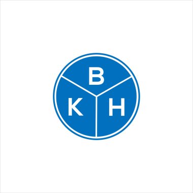 BKH harf logosu tasarımı. BKH monogram harflerin baş harfleri logo kavramı. Siyah arkaplanda BKH harf tasarımı.