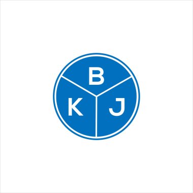 BKJ harf logosu tasarımı. BKJ monogram harflerin baş harfleri logo kavramı. Siyah arkaplanda BKJ harf tasarımı.