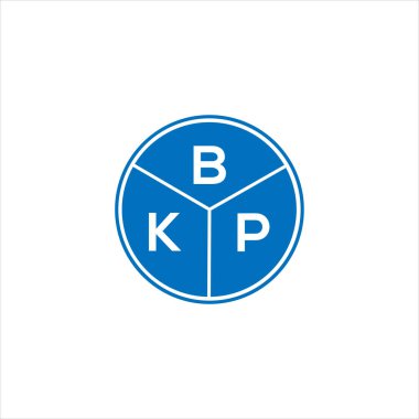 BKP harf logosu tasarımı. BKP monogram harflerin baş harfleri logo kavramı. Siyah arkaplanda BKP harf tasarımı.