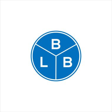 BLB harfli logo tasarımı. BLB monogram harflerin baş harfleri logo kavramı. Siyah arkaplanda BLB harf tasarımı.