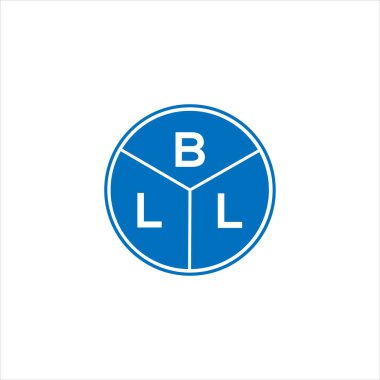 BLL harf logosu tasarımı. BLL monogram harflerin baş harfleri logo kavramı. Siyah arkaplanda BLL harf tasarımı.