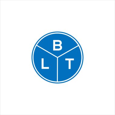 BLT harf logosu tasarımı. BLT monogram harflerin baş harfleri logo kavramı. Siyah arkaplanda BLT harf tasarımı.