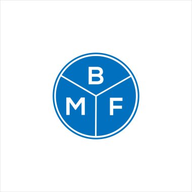 BMF mektup logosu tasarımı. BMF monogram harflerin baş harflerinin logosu. Siyah arkaplanda BMF harf tasarımı.