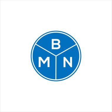 BMN harf logosu tasarımı. BMN baş harfleri logo konsepti. Siyah arkaplanda BMN harf tasarımı.