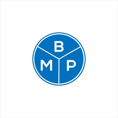 BMP harf logosu tasarımı. BMP monogram harflerin baş harflerinin logosu. Siyah arkaplanda BMP harf tasarımı.