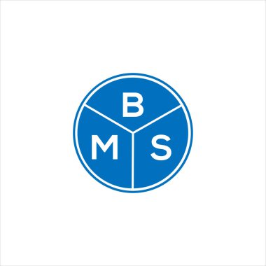 BMS mektup logosu tasarımı. BMS monogram harflerin baş harfleri logo kavramı. Siyah arkaplanda BMS harf tasarımı.