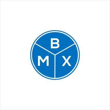 BMX harfli logo tasarımı. BMX monogram harflerin baş harfleri logo kavramı. Siyah arkaplanda BMX harf tasarımı.